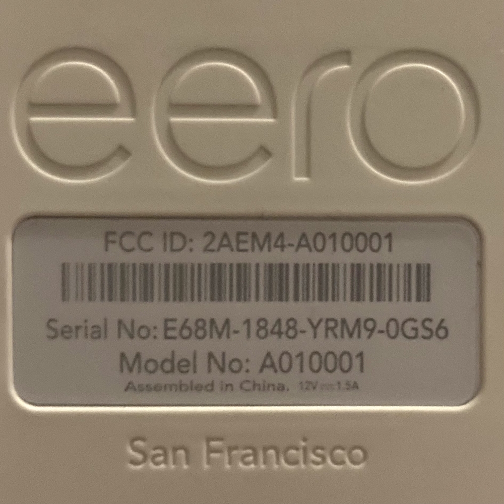 Eero Wifi System 1st Generation A010001 - Tested - Wireless Network Mesh Router - Picture 3 of 6